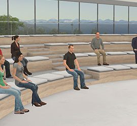 Der Vorlesungssaal im WBS LearnSpace 3D